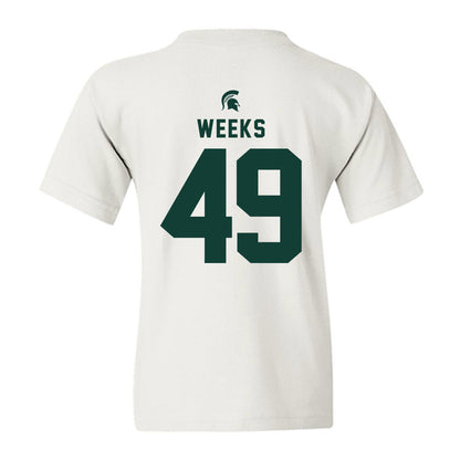 Michigan State - NCAA Football : Alex Weeks - Classic Shersey Youth T-Shirt-1