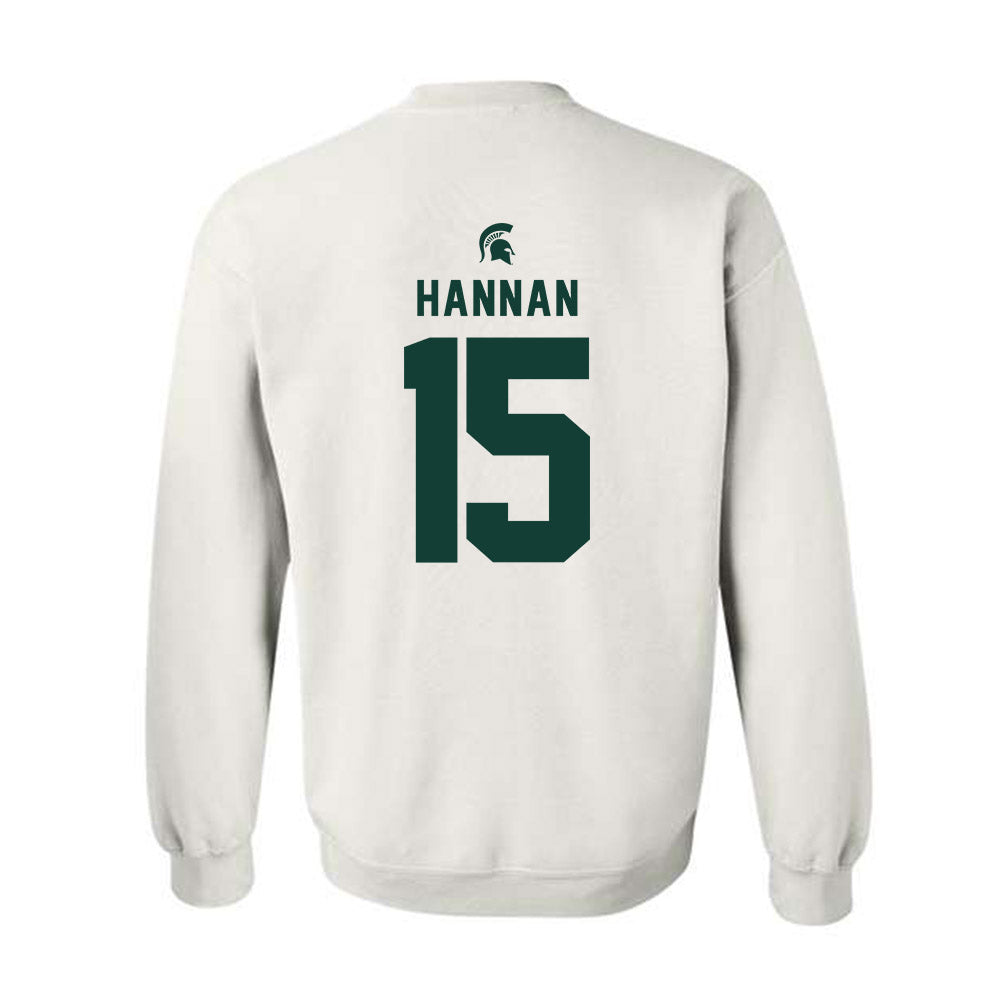 Michigan State - NCAA Football : Leo Hannan - Classic Shersey Crewneck Sweatshirt-1