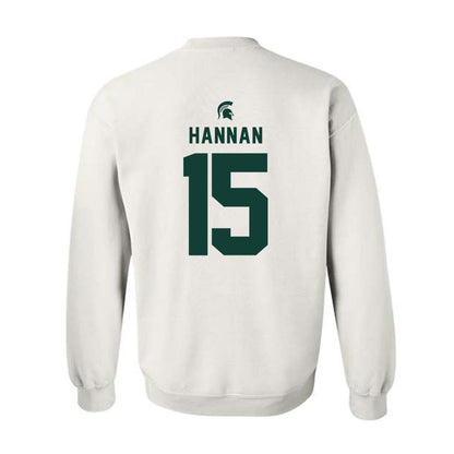 Michigan State - NCAA Football : Leo Hannan - Classic Shersey Crewneck Sweatshirt-1