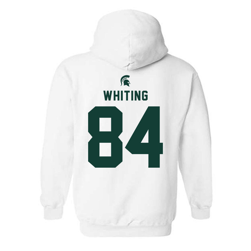 Michigan State - NCAA Football : Eddie Whiting - Classic Shersey Hooded Sweatshirt-1
