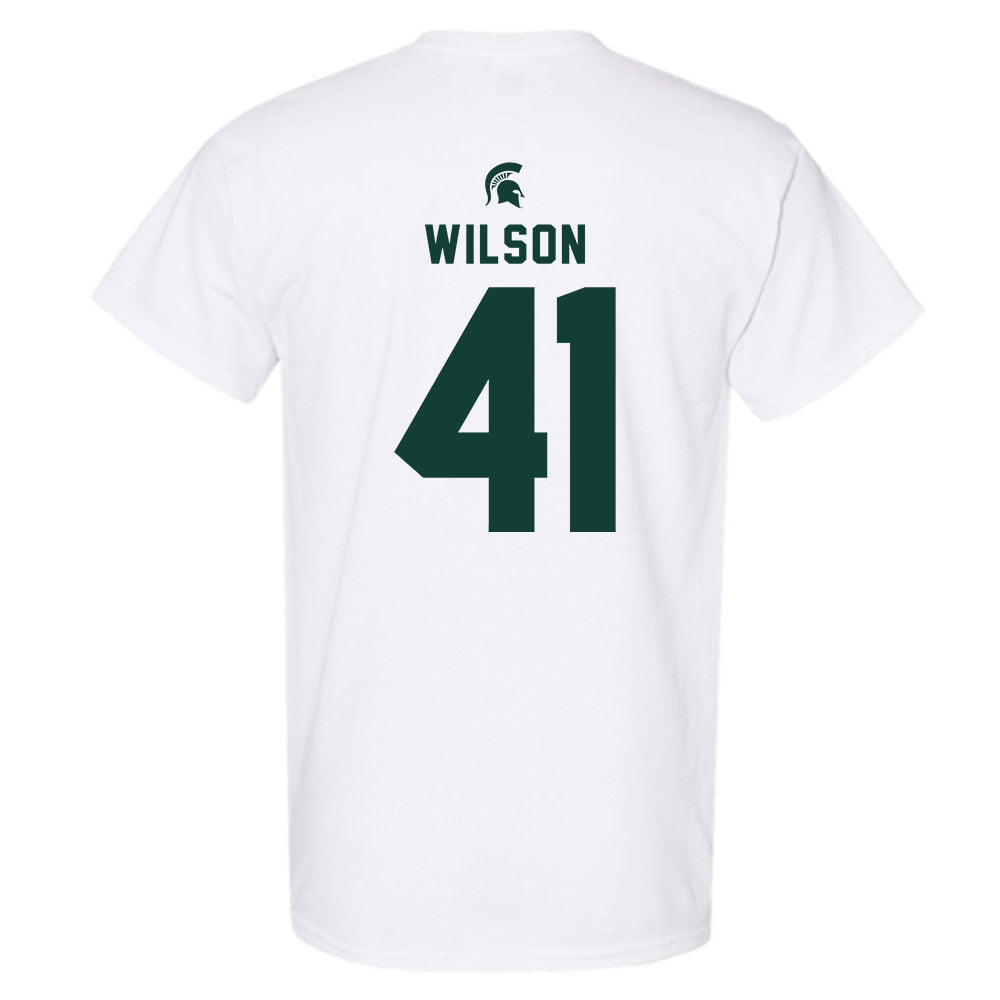Michigan State - NCAA Football : Jaxson Wilson - Classic Shersey T-Shirt-1