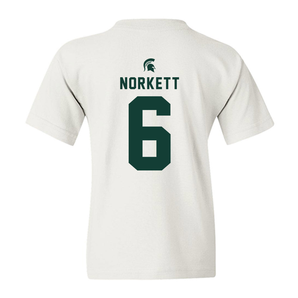 Michigan State - NCAA Men's Soccer : Charlie Norkett - Classic Shersey Youth T-Shirt-1