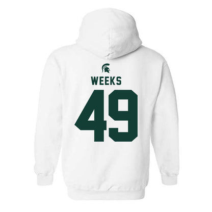 Michigan State - NCAA Football : Alex Weeks - Classic Shersey Hooded Sweatshirt-1