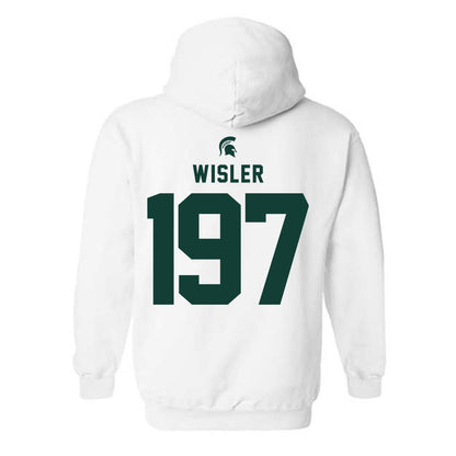 Michigan State - NCAA Wrestling : Kael Wisler - Classic Shersey Hooded Sweatshirt-1