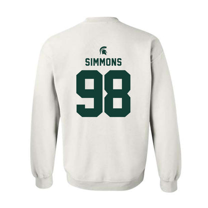 Michigan State - NCAA Football : Derrick Simmons - Classic Shersey Crewneck Sweatshirt-1
