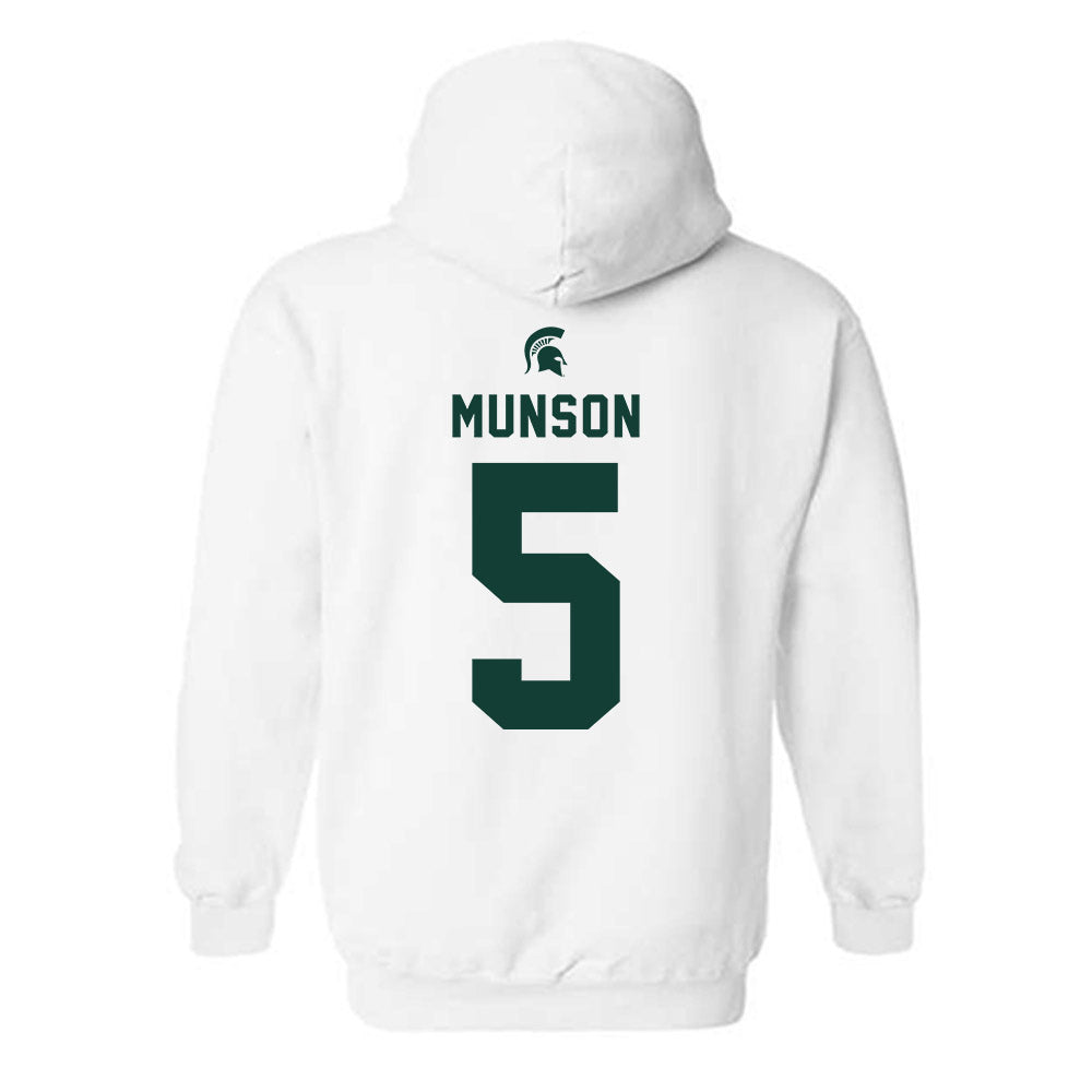Michigan State - NCAA Men's Soccer : Brandon Munson - Classic Shersey Hooded Sweatshirt-1