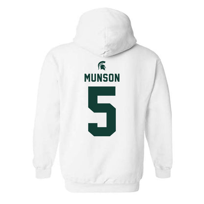 Michigan State - NCAA Men's Soccer : Brandon Munson - Classic Shersey Hooded Sweatshirt-1