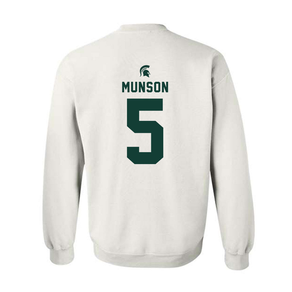 Michigan State - NCAA Men's Soccer : Brandon Munson - Classic Shersey Crewneck Sweatshirt-1
