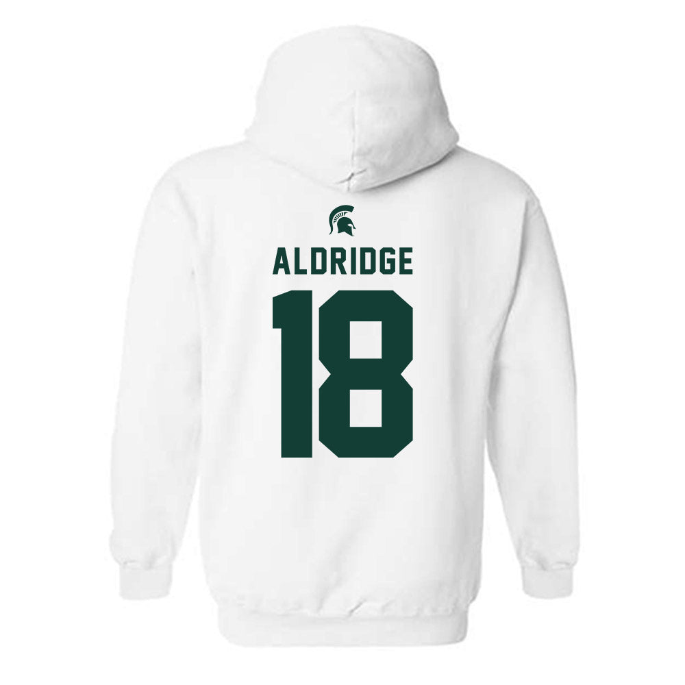 Michigan State - NCAA Baseball : Gunner Aldridge - Classic Shersey Hooded Sweatshirt-1