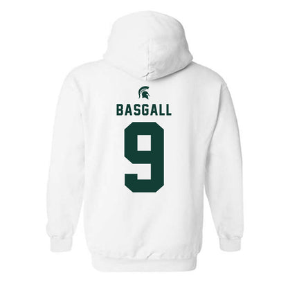 Michigan State - NCAA Men's Ice Hockey : Matthew Basgall - Classic Shersey Hooded Sweatshirt-1