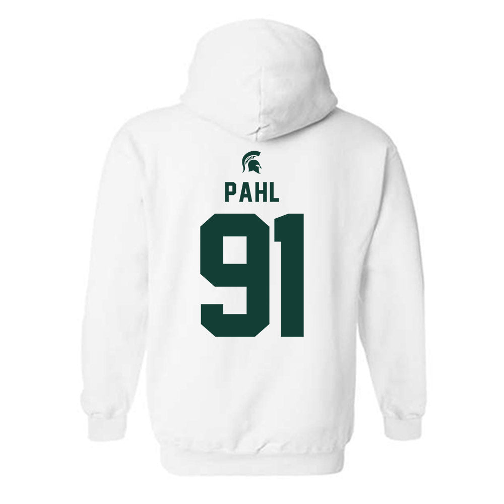 Michigan State - NCAA Football : Jackson Pahl - Classic Shersey Hooded Sweatshirt-1