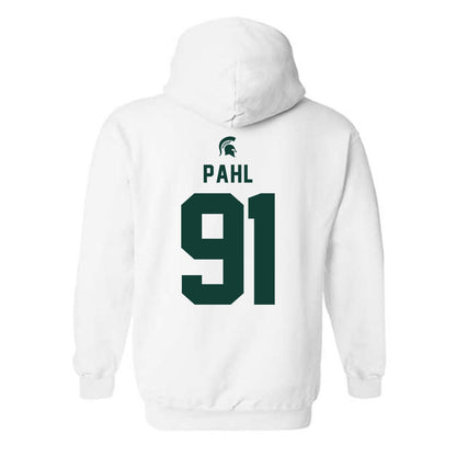 Michigan State - NCAA Football : Jackson Pahl - Classic Shersey Hooded Sweatshirt-1