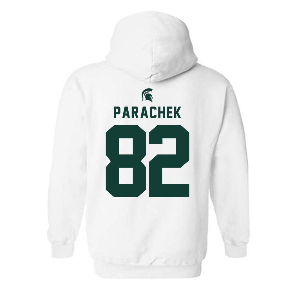 Michigan State - NCAA Football : Brennan Parachek - Classic Shersey Hooded Sweatshirt-1