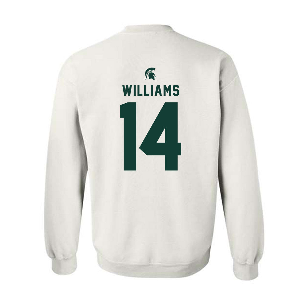 Michigan State - NCAA Football : Bryson Williams - Classic Shersey Crewneck Sweatshirt-1