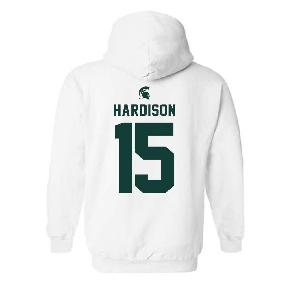 Michigan State - NCAA Women's Volleyball : Zora Hardison - Classic Shersey Hooded Sweatshirt-1