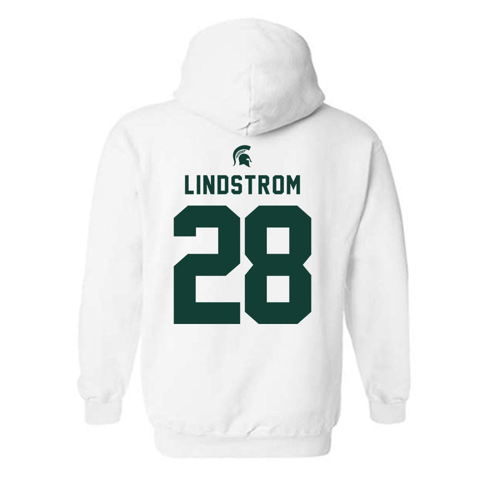 Michigan State - NCAA Men's Ice Hockey : Cayden Lindstrom - Classic Shersey Hooded Sweatshirt-1
