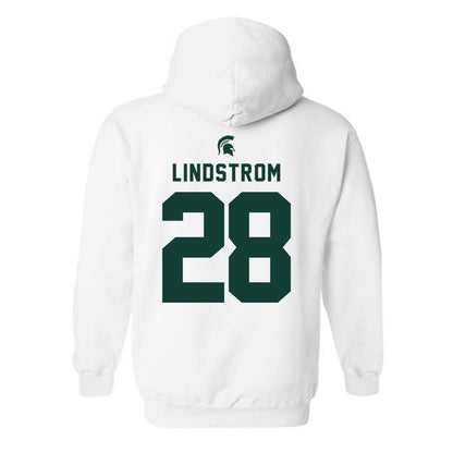Michigan State - NCAA Men's Ice Hockey : Cayden Lindstrom - Classic Shersey Hooded Sweatshirt-1