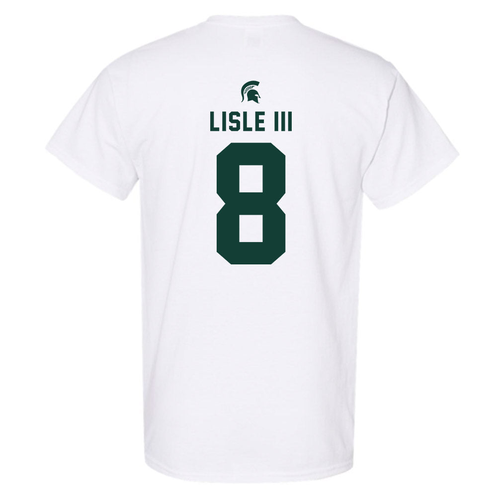 Michigan State - NCAA Football : Trey Lisle III - Classic Shersey T-Shirt-1