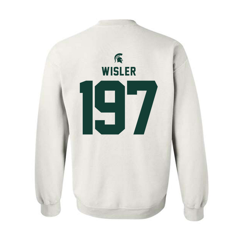 Michigan State - NCAA Wrestling : Kael Wisler - Classic Shersey Crewneck Sweatshirt-1