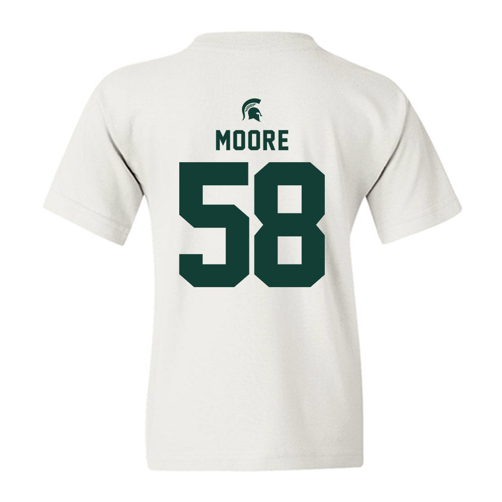 Michigan State - NCAA Football : Conner Moore - Classic Shersey Youth T-Shirt-1