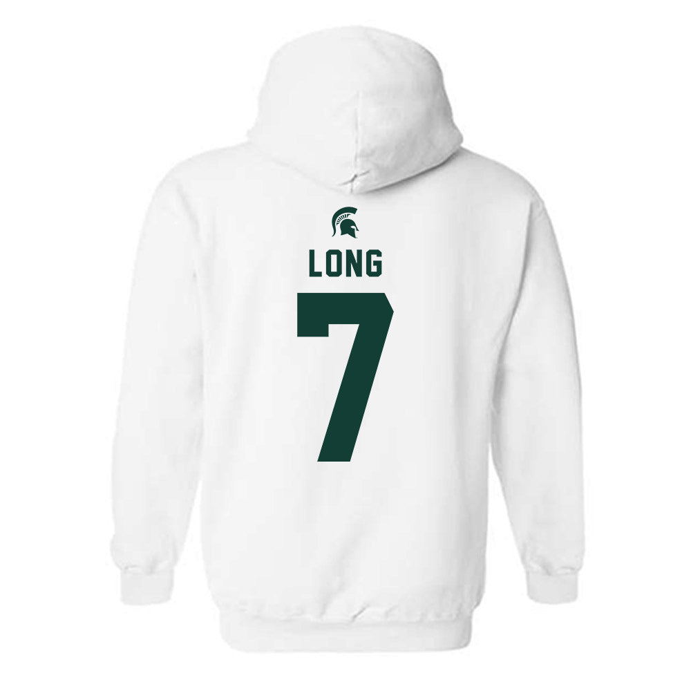 Michigan State - NCAA Women's Volleyball : Malayah Long - Classic Shersey Hooded Sweatshirt-1