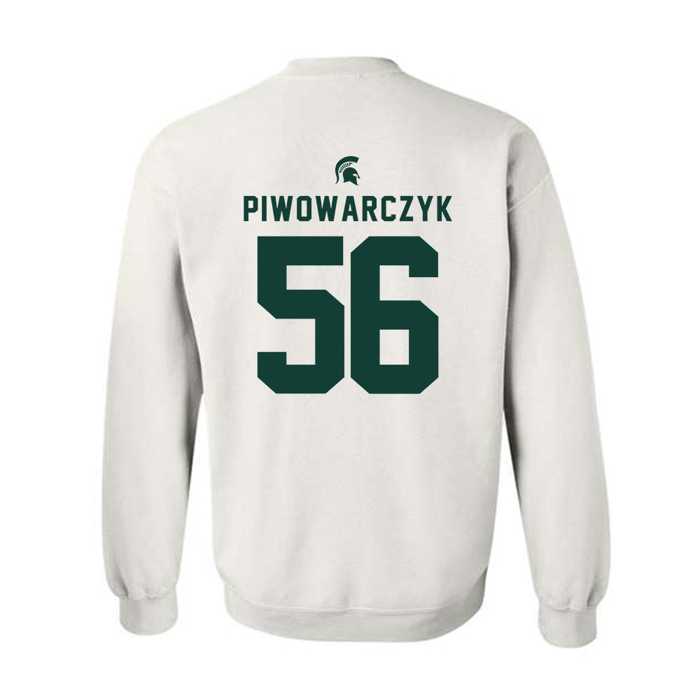 Michigan State - NCAA Football : Chris Piwowarczyk - Classic Shersey Crewneck Sweatshirt-1