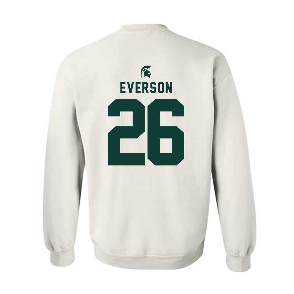 Michigan State - NCAA Baseball : Andrew Everson - Classic Shersey Crewneck Sweatshirt-1