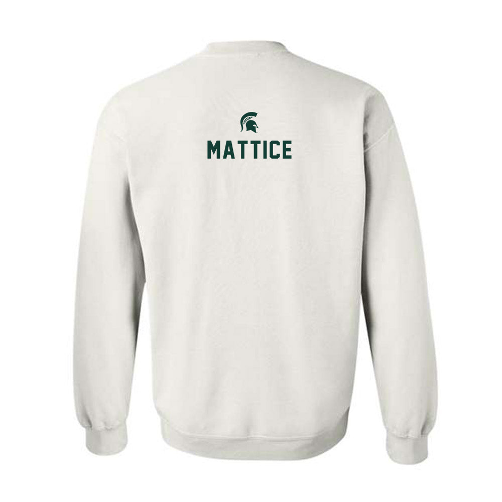 Michigan State - NCAA Cheerleading : Jack Mattice - Classic Shersey Crewneck Sweatshirt-1