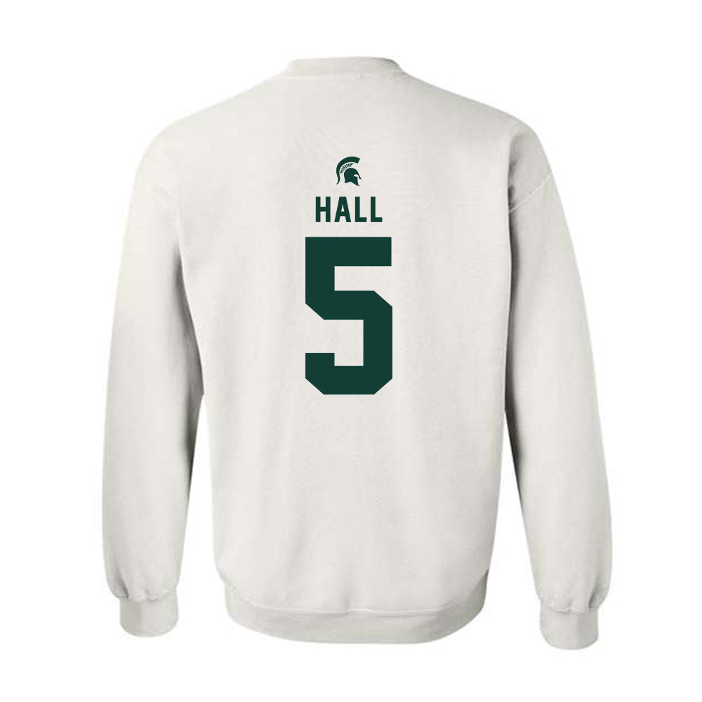 Michigan State - NCAA Football : Jordan Hall - Classic Shersey Crewneck Sweatshirt-1