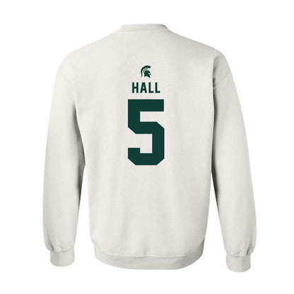 Michigan State - NCAA Football : Jordan Hall - Classic Shersey Crewneck Sweatshirt-1