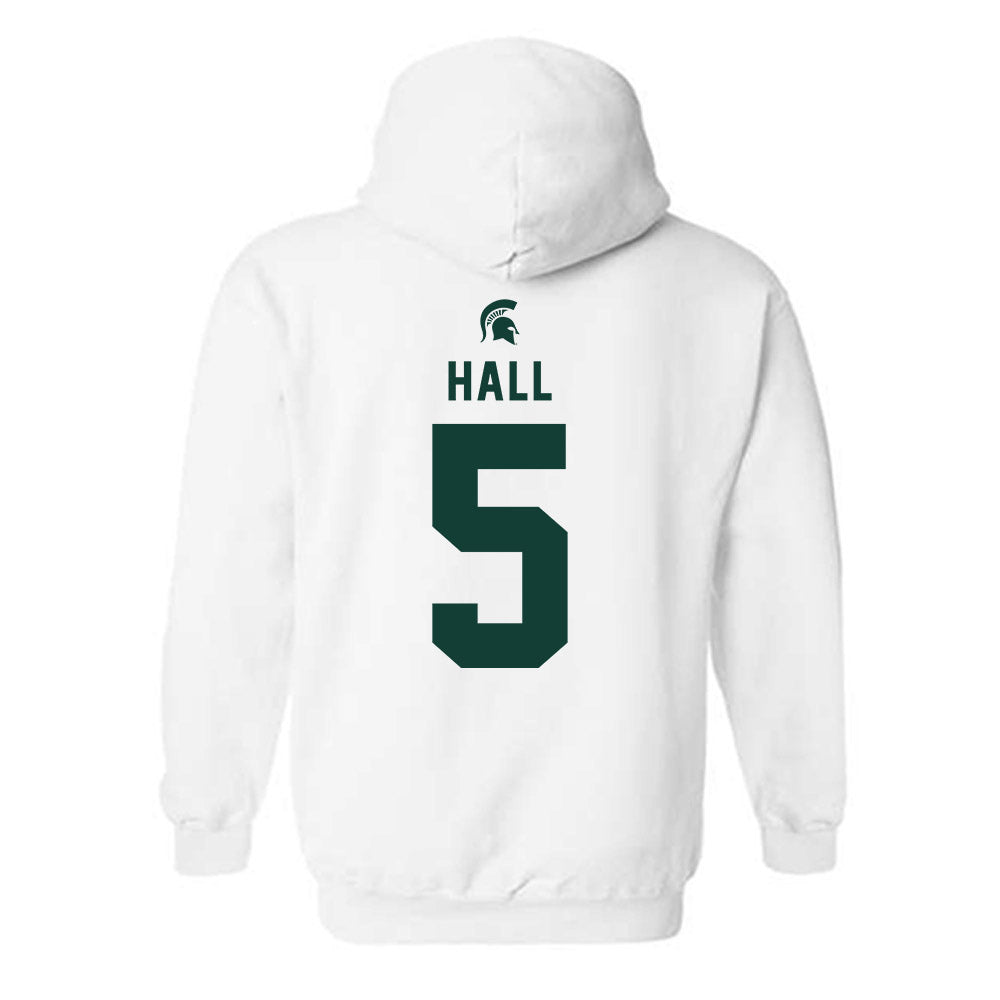 Michigan State - NCAA Football : Jordan Hall - Classic Shersey Hooded Sweatshirt-1