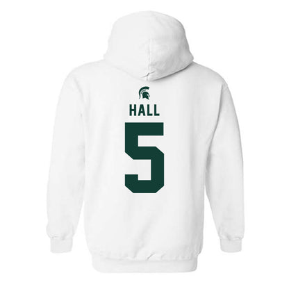 Michigan State - NCAA Football : Jordan Hall - Classic Shersey Hooded Sweatshirt-1