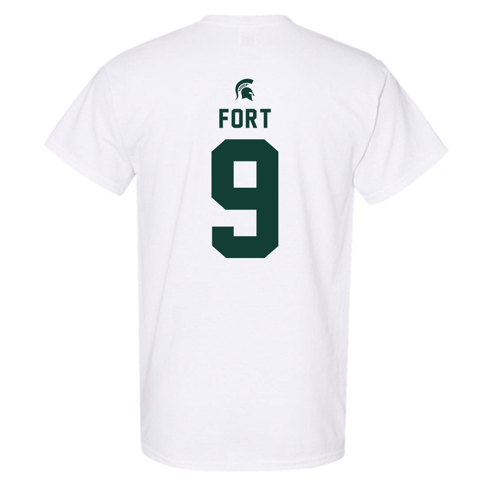 Michigan State - NCAA Men's Basketball : Lorenzo Fort - Classic Shersey T-Shirt-1