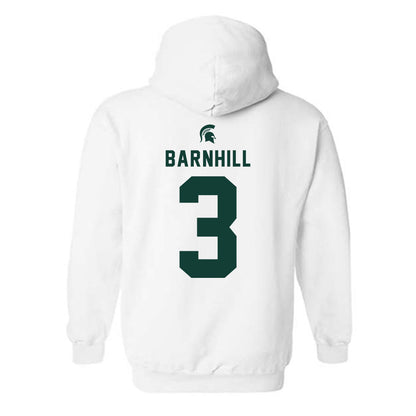 Michigan State - NCAA Men's Ice Hockey : Sean Barnhill - Classic Shersey Hooded Sweatshirt-1