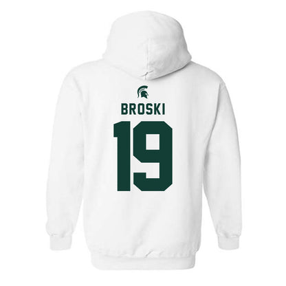 Michigan State - NCAA Baseball : Adam Broski - Classic Shersey Hooded Sweatshirt-1