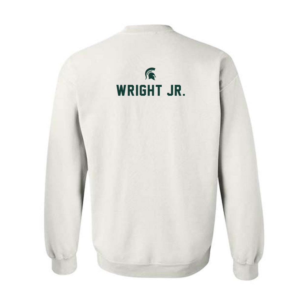 Michigan State - NCAA Football : Robert Wright Jr. - Classic Shersey Crewneck Sweatshirt-1