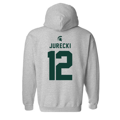 Michigan State - NCAA Men's Ice Hockey : Griffin Jurecki - Generic Shersey Hooded Sweatshirt
