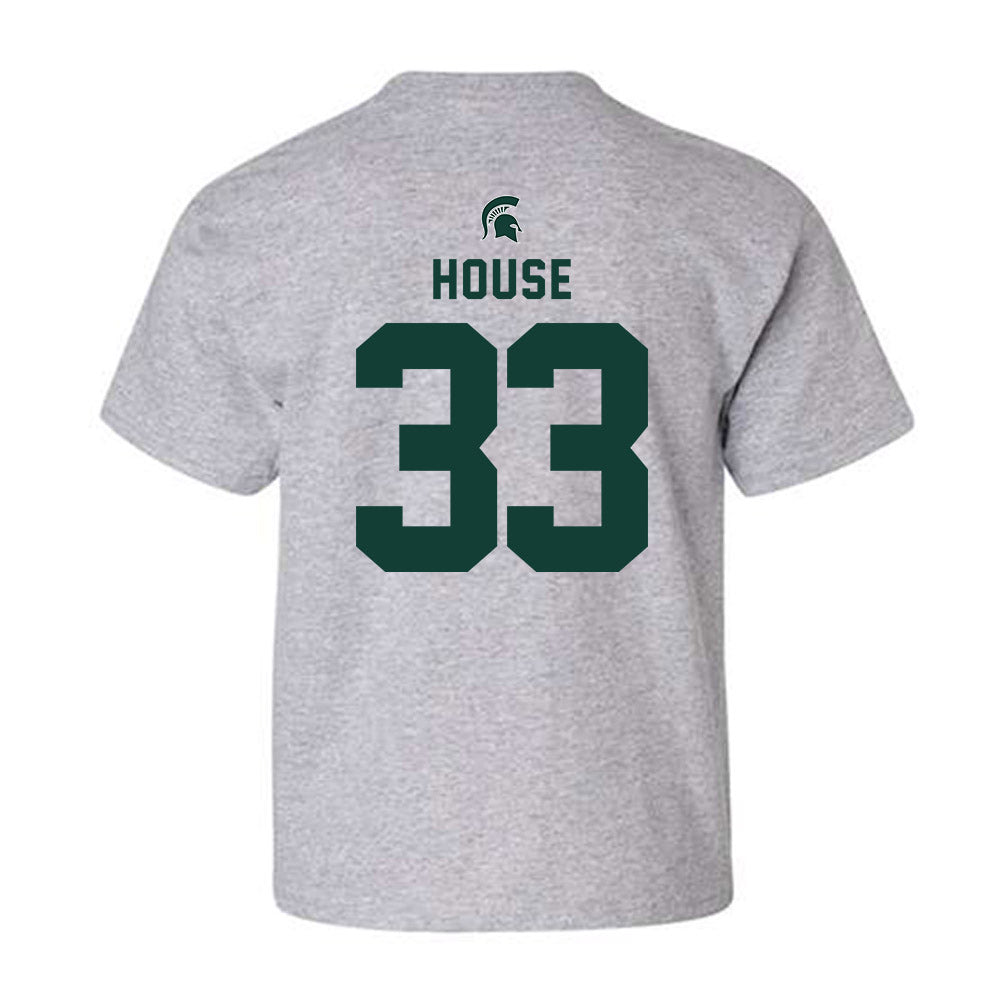 Michigan State - NCAA Football : Cory House - Generic Shersey Youth T-Shirt-1