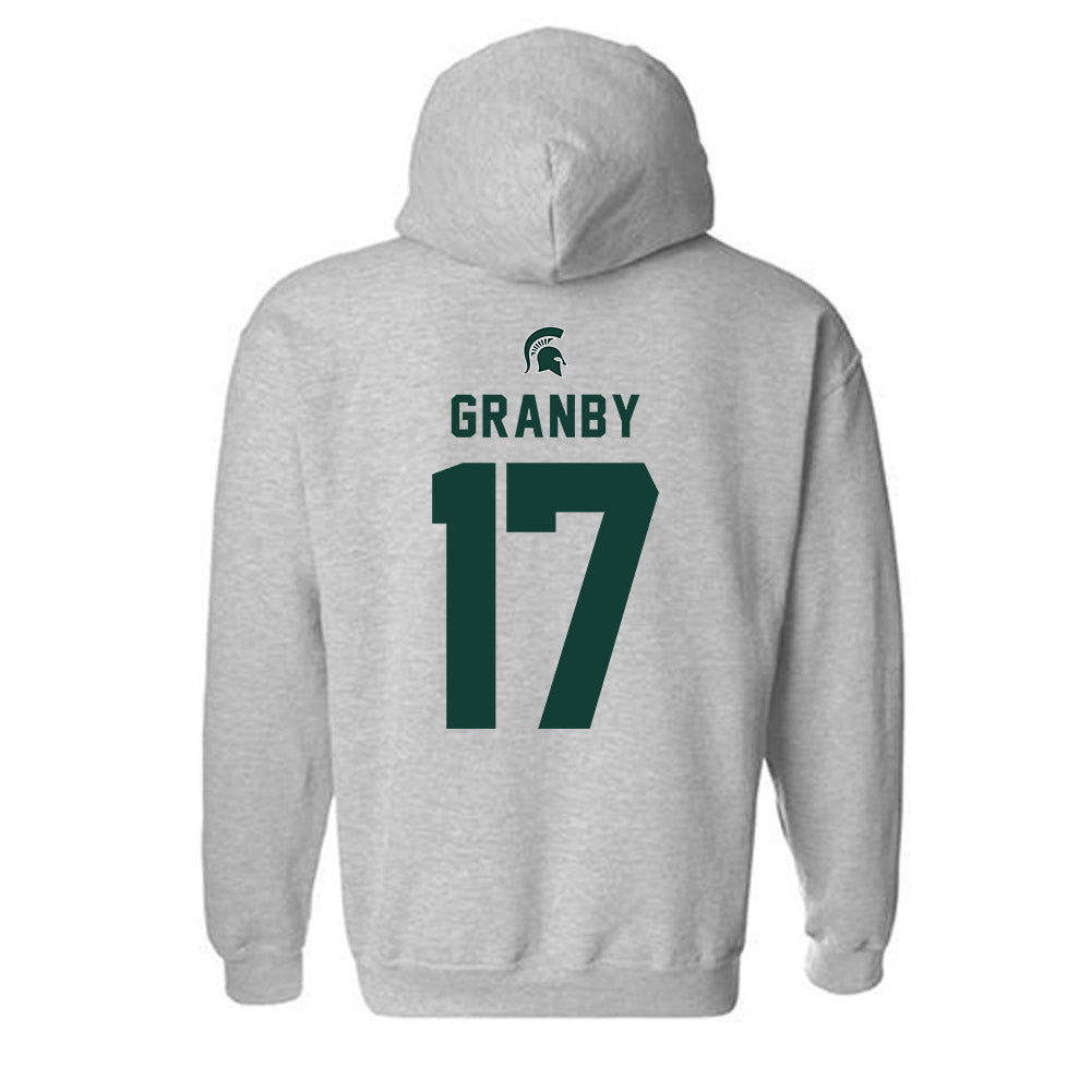 Michigan State - NCAA Football : Jonathan Granby - Generic Shersey Hooded Sweatshirt-1