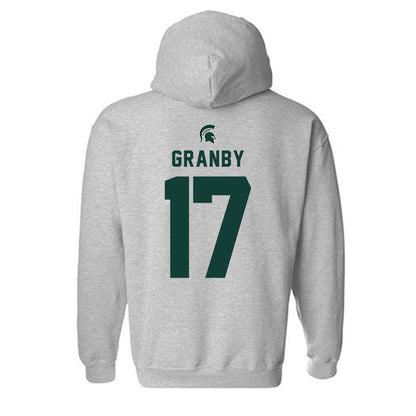 Michigan State - NCAA Football : Jonathan Granby - Generic Shersey Hooded Sweatshirt-1