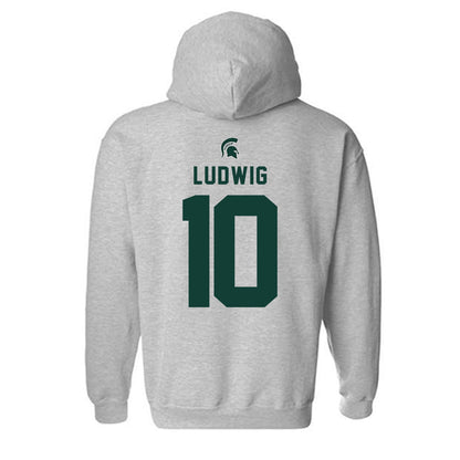 Michigan State - NCAA Men's Soccer : Richie Ludwig - Generic Shersey Hooded Sweatshirt-1