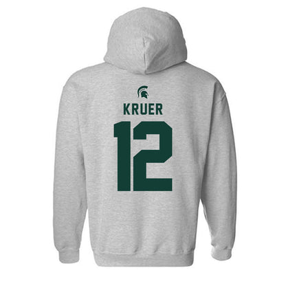 Michigan State - NCAA Women's Soccer : Mackenzie Kruer - Generic Shersey Hooded Sweatshirt-1