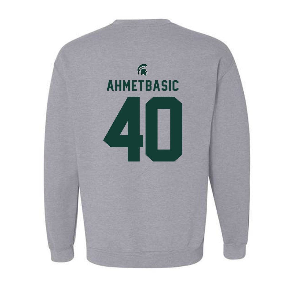 Michigan State - NCAA Football : Tarik Ahmetbasic - Generic Shersey Crewneck Sweatshirt