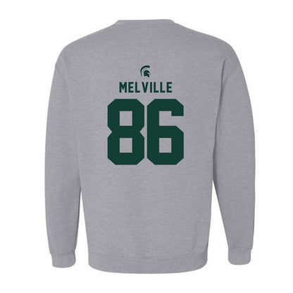 Michigan State - NCAA Football : Ethan Melville - Generic Shersey Crewneck Sweatshirt-1