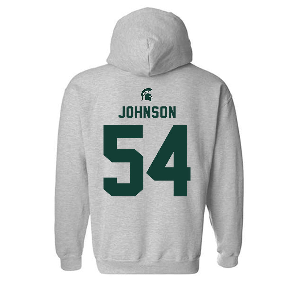 Michigan State - NCAA Football : Antonio Johnson - Generic Shersey Hooded Sweatshirt-1