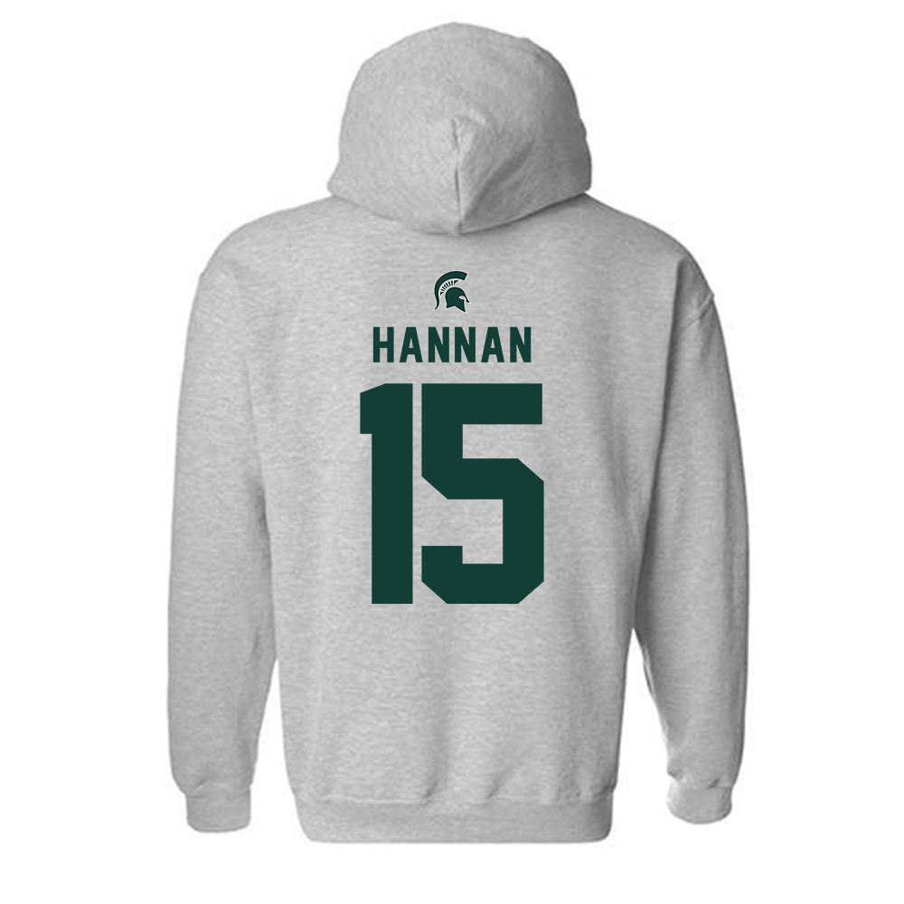 Michigan State - NCAA Football : Leo Hannan - Generic Shersey Hooded Sweatshirt-1