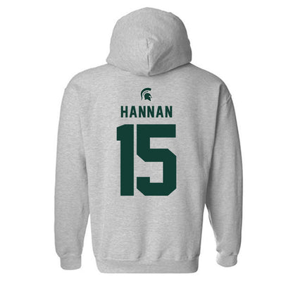 Michigan State - NCAA Football : Leo Hannan - Generic Shersey Hooded Sweatshirt-1