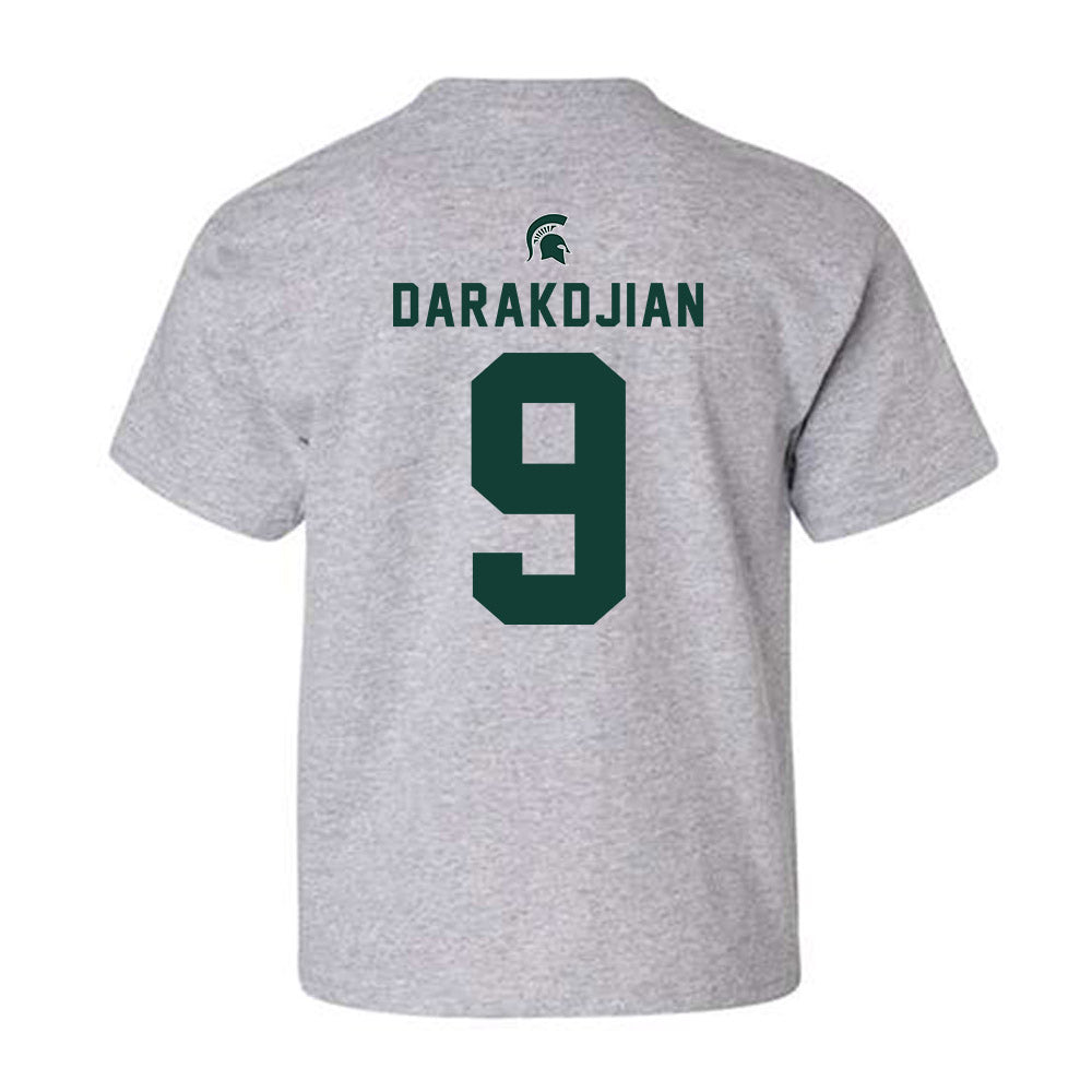 Michigan State - NCAA Men's Soccer : Andrew Darakdjian - Generic Shersey Youth T-Shirt-1