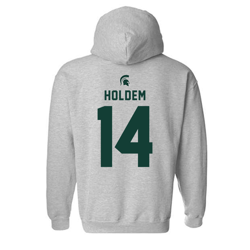 Michigan State - NCAA Women's Volleyball : Taylah Holdem - Generic Shersey Hooded Sweatshirt-1
