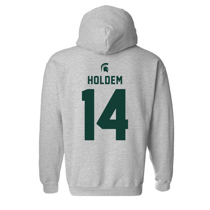 Michigan State - NCAA Women's Volleyball : Taylah Holdem - Generic Shersey Hooded Sweatshirt-1